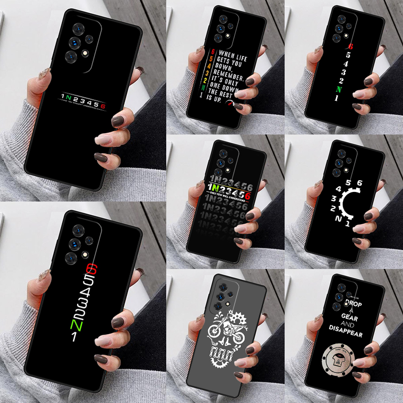 Motorcycle Gear Quotes - Motorcycle Gear Phone Case For Samsung