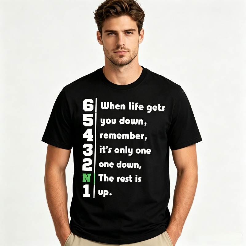 1N23456 Life Quote Graphic T-S - Motorcycle Gear Quotes ulasan dan harga