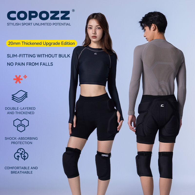 COPOZZ Upgraded Ski Knee Pads  - Motorcycle Gear On Sale ulasan dan harga